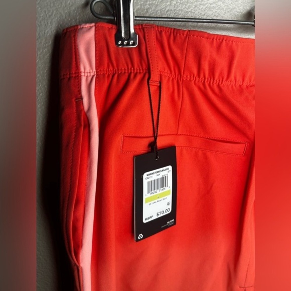 Under Armour Women's Links Woven‎ Skort Orange 4 Tennis Preppy Sporty Summer NWT - Picture 13 of 14